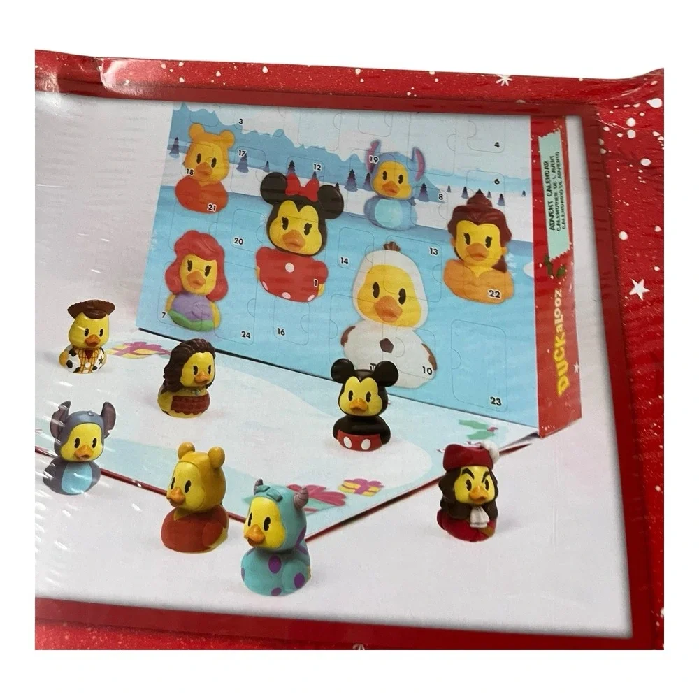 Disney Duckalooz Christmas Advent Calendar 24 Rubber Duck Figures Toy New 2025